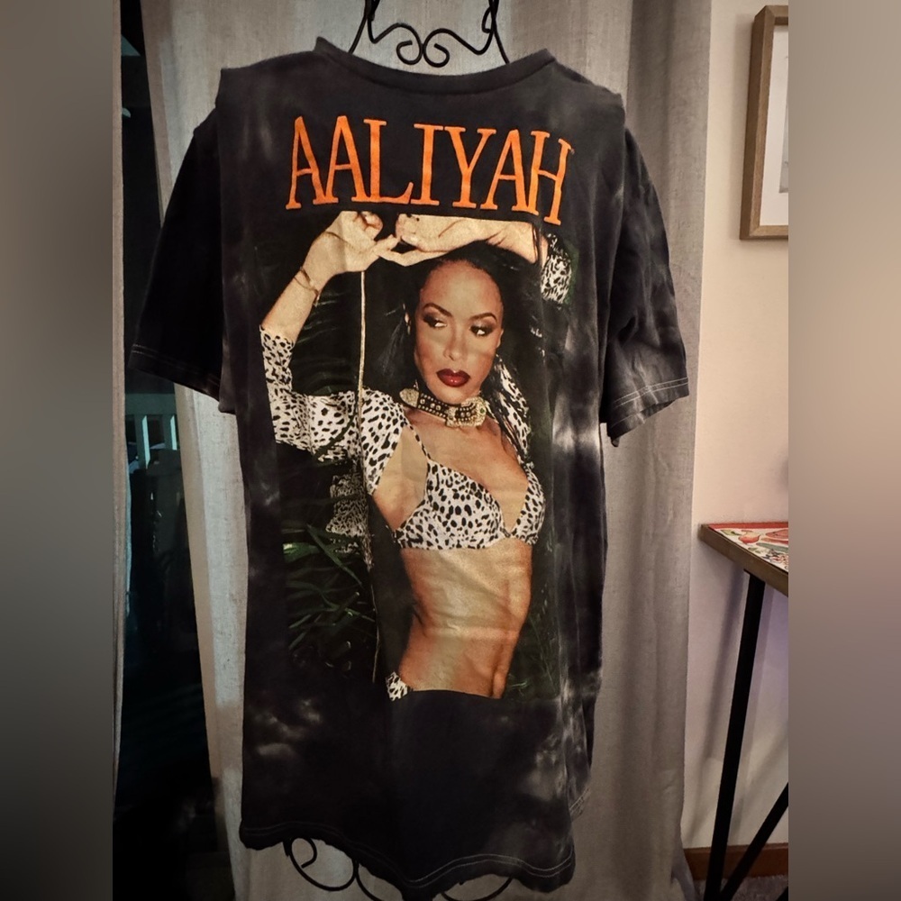 Ripple Junction Aaliyah Graphic Tee in Black and Orange